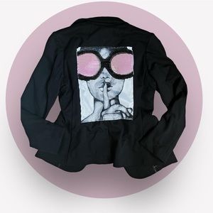 🕶️ONE OF A KIND ROADIE COUTURE Barbie blazer🕶️